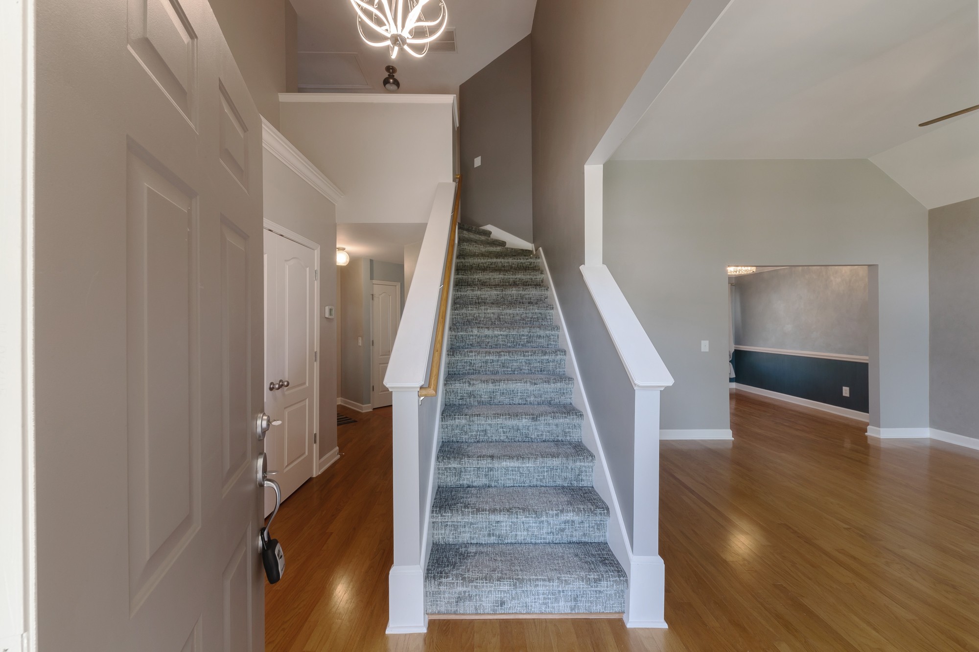 631 Harkreader Road Mount Juliet, TN 37122 - Photo 6 of 30 a view of entryway and hall with wooden floor