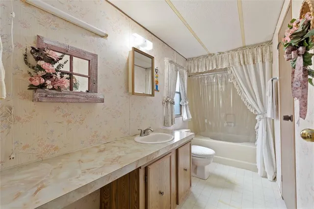 a house view with a garden space