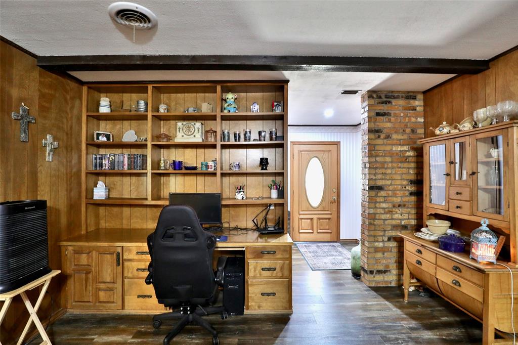 448 Elmdale Road South Abilene, TX 79602 - Photo 4 of 39 a view of workspace with wooden floor