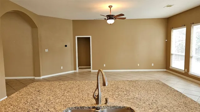 a view of a livingroom with a flat screen tv