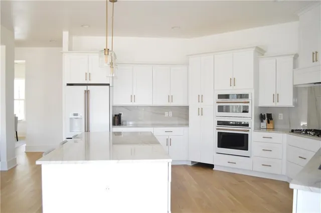 a view of a forest with a tree