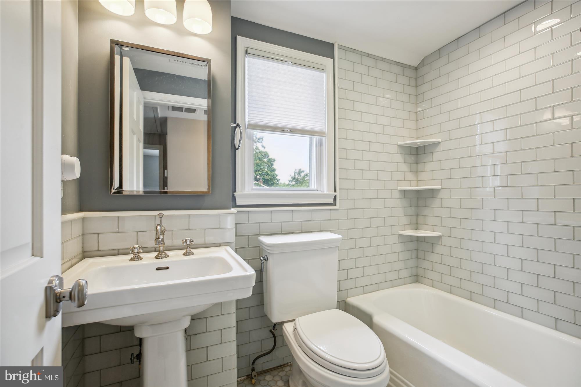 2709 Emmet Road Silver Spring, MD 20902 - Photo 32 of 50 Renovated Upper Hall Bath