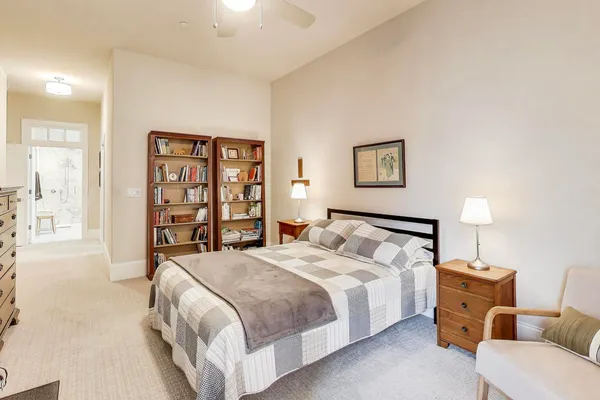 a bathroom with a sink double vanity and a mirror