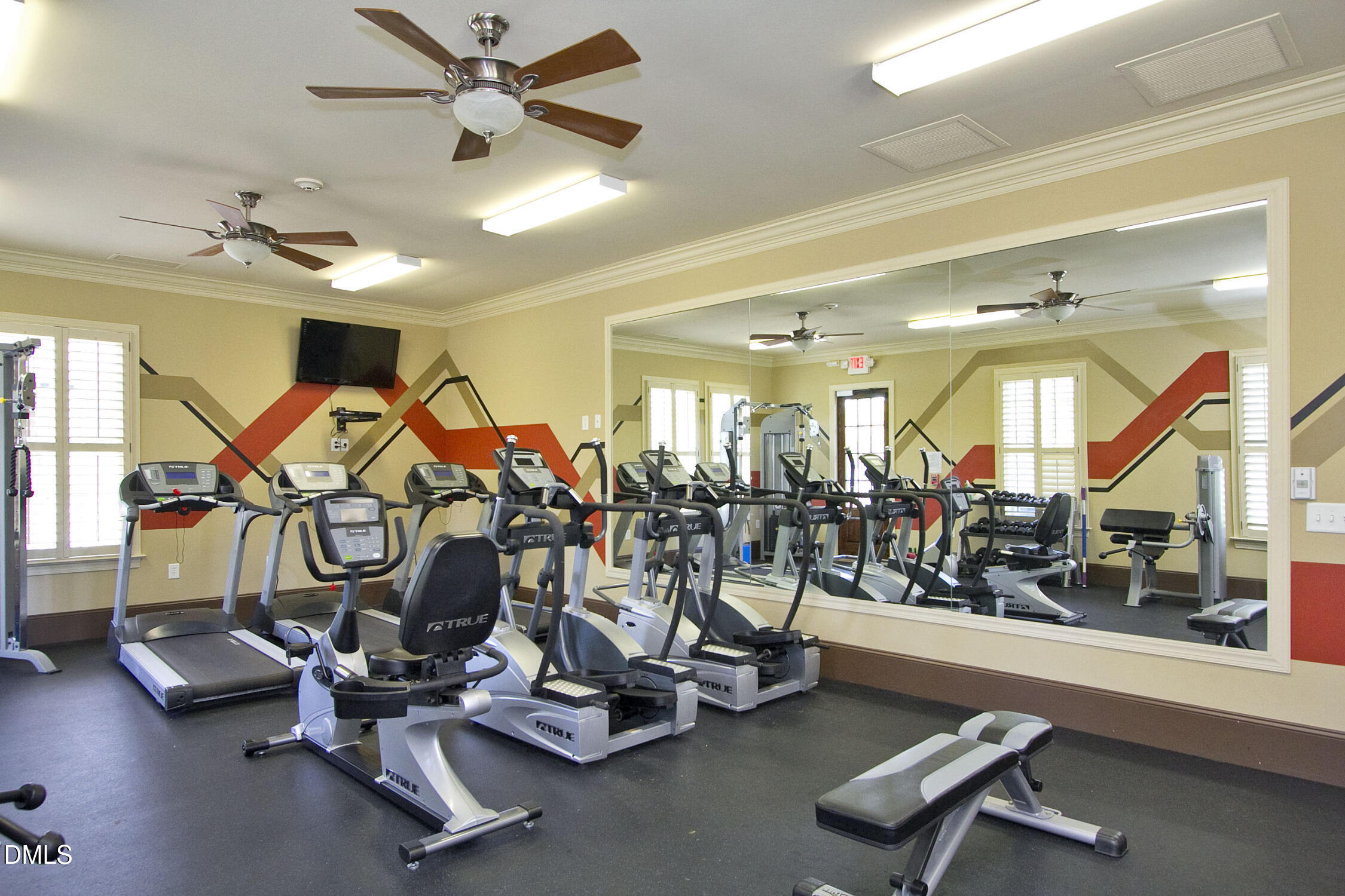 212 Mystic Pine Place Apex, NC 27539 - Photo 59 of 67 a view of a room with gym equipment
