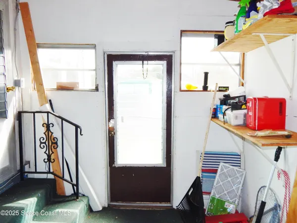 a view of front door and entryway