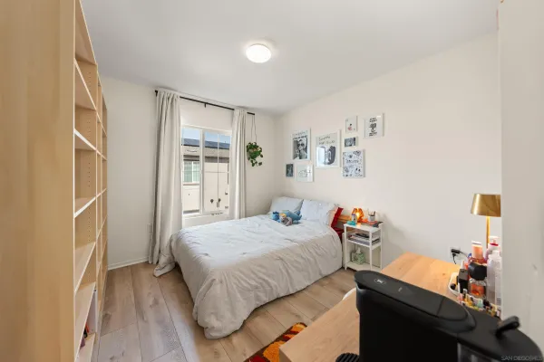 a view of an ocean and a mountain