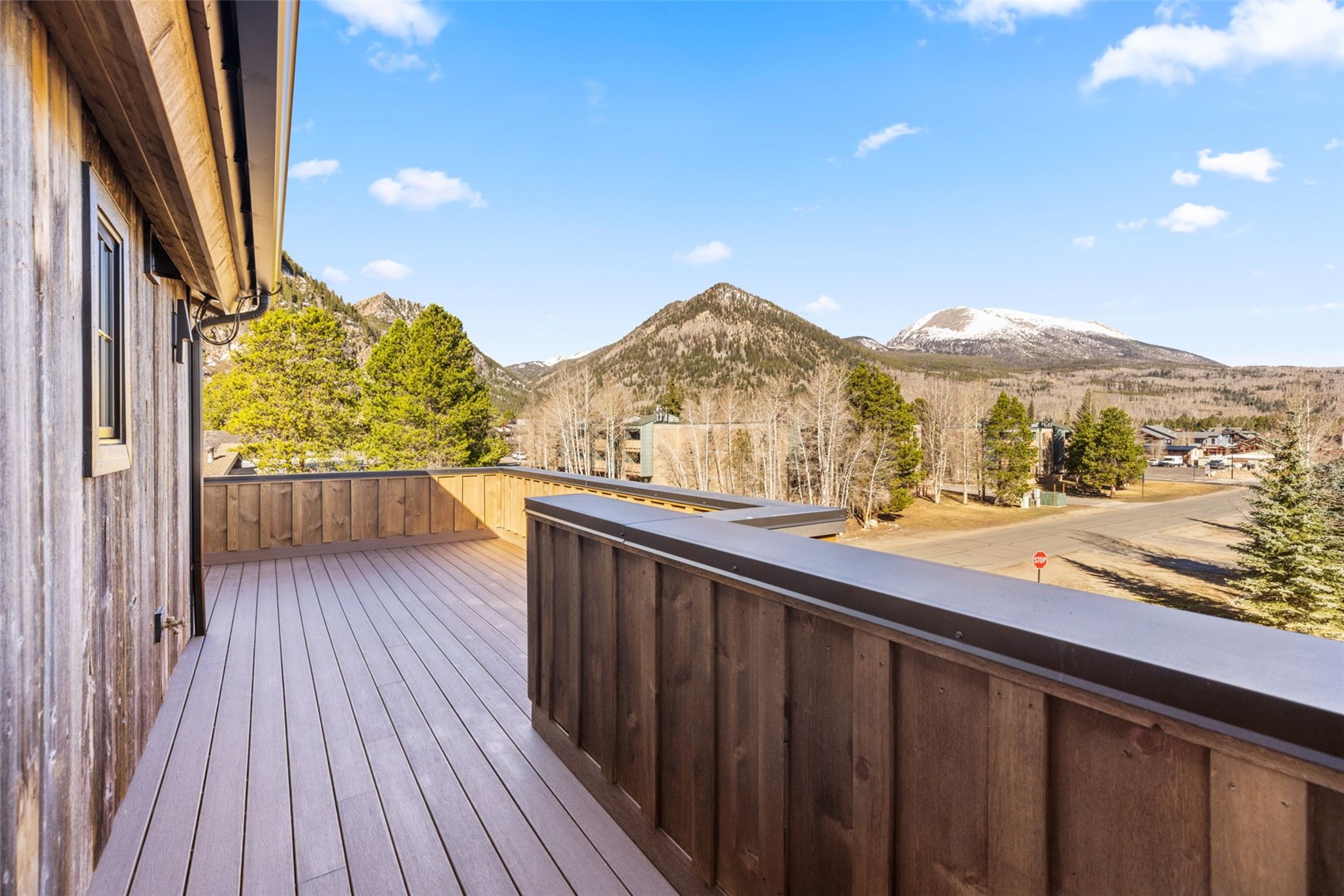308 3rd Avenue Frisco, CO 80443 - Photo 27 of 45 a view of balcony with wooden floor and fence