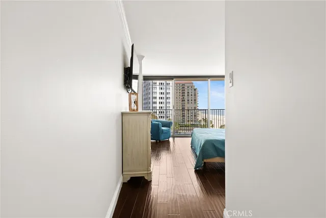 a view of a living room with furniture