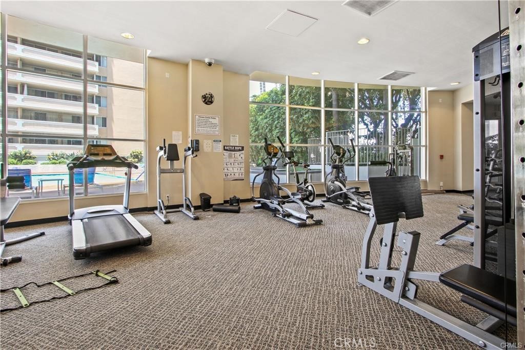 700 East Ocean Boulevard, Unit 1104 Long Beach, CA 90802 - Photo 36 of 47 a view of a room with gym equipment