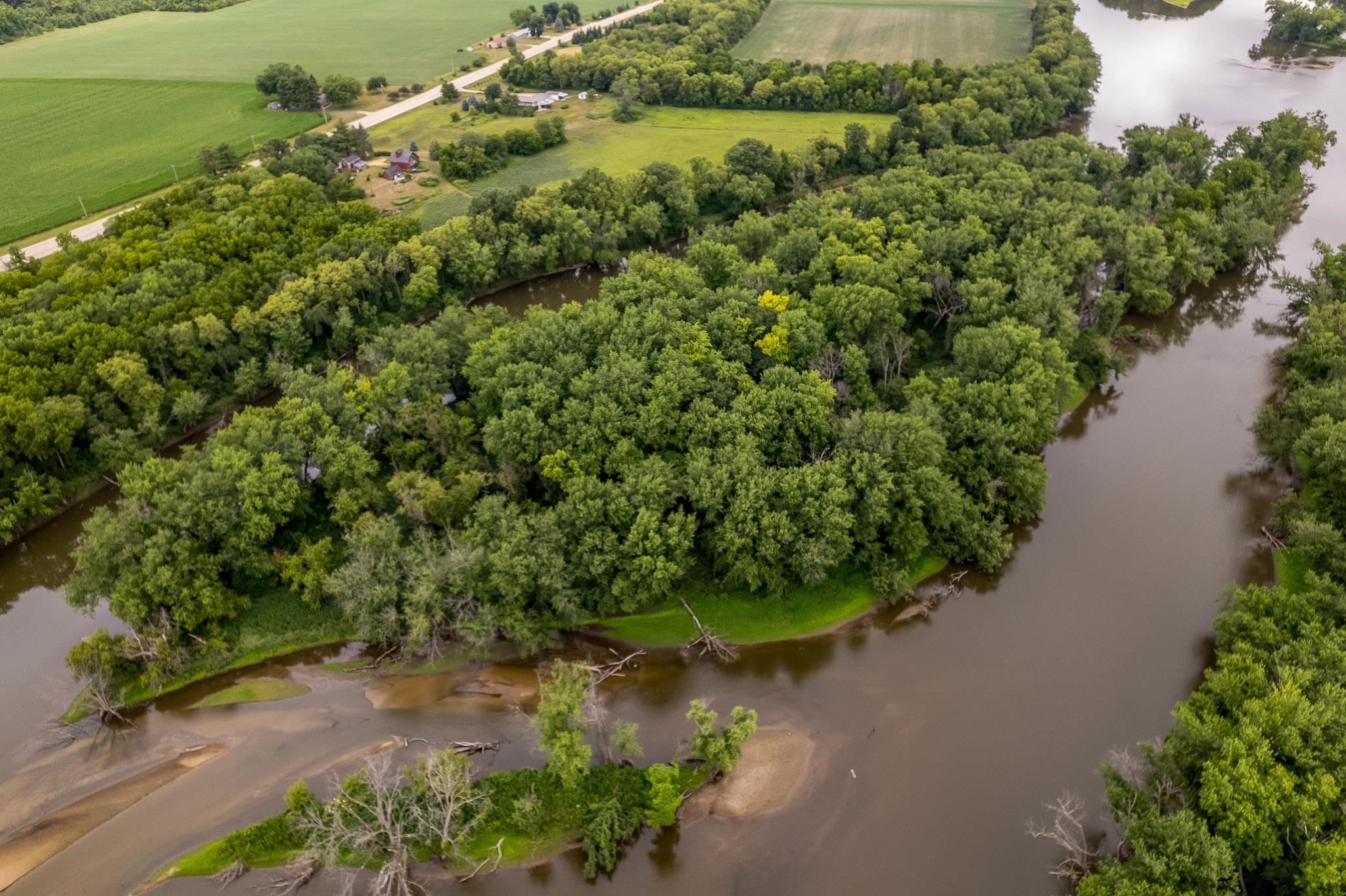 Xxxx Rte 2 Dixon, IL 61021 - Photo 10 of 17 an aerial view of a house with a yard and lake view