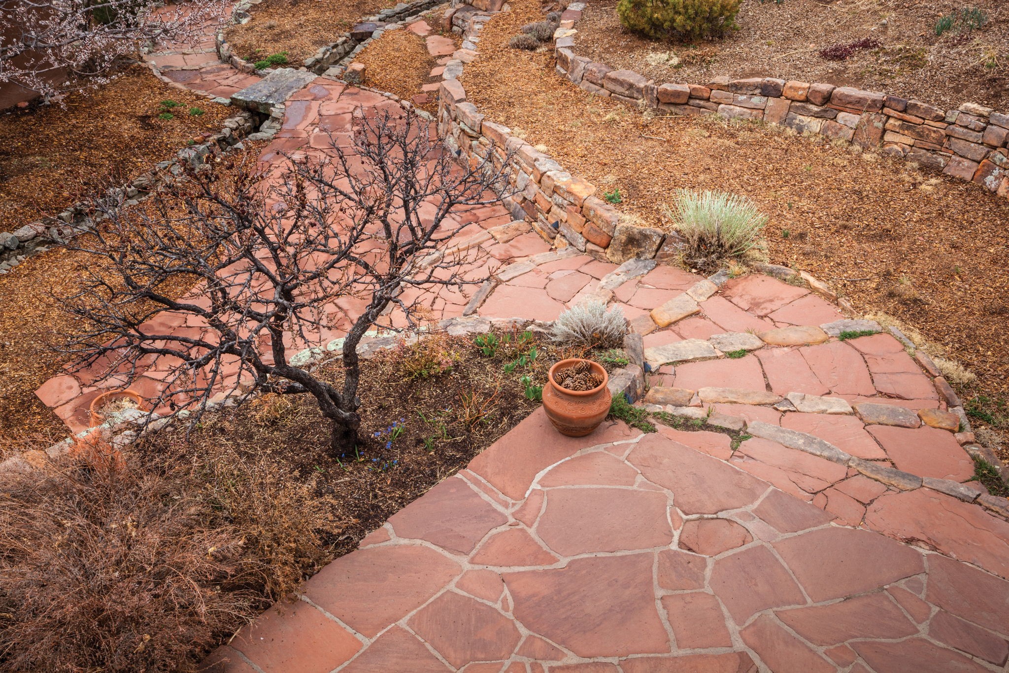 1692 Upper Canyon Road Santa Fe, NM 87501 - Photo 29 of 52 Balcony View of Entry Path