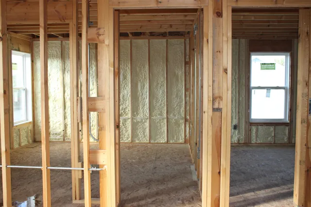 a view of a wooden door