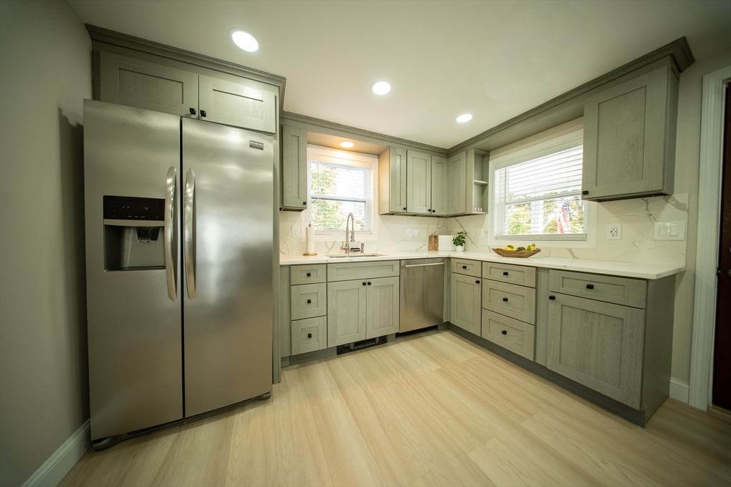 293 Brookfield Road Brimfield, MA 01010 - Photo 7 of 30 a kitchen with cabinets a sink and stainless steel appliances