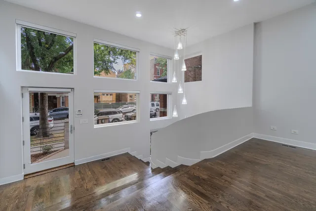 a view of livingroom with hardwood floor and window