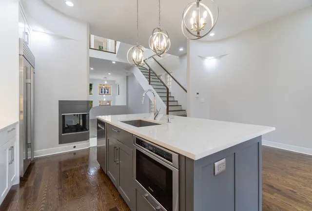 a view of kitchen and utility room