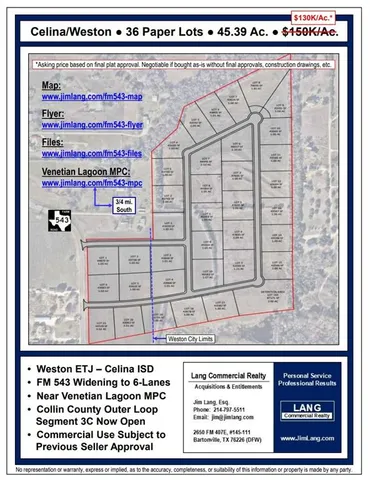 $5,970,000 | 0 Fm 543, Celina, TX 75009