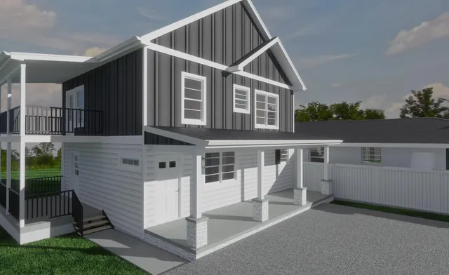 front view of house with a yard