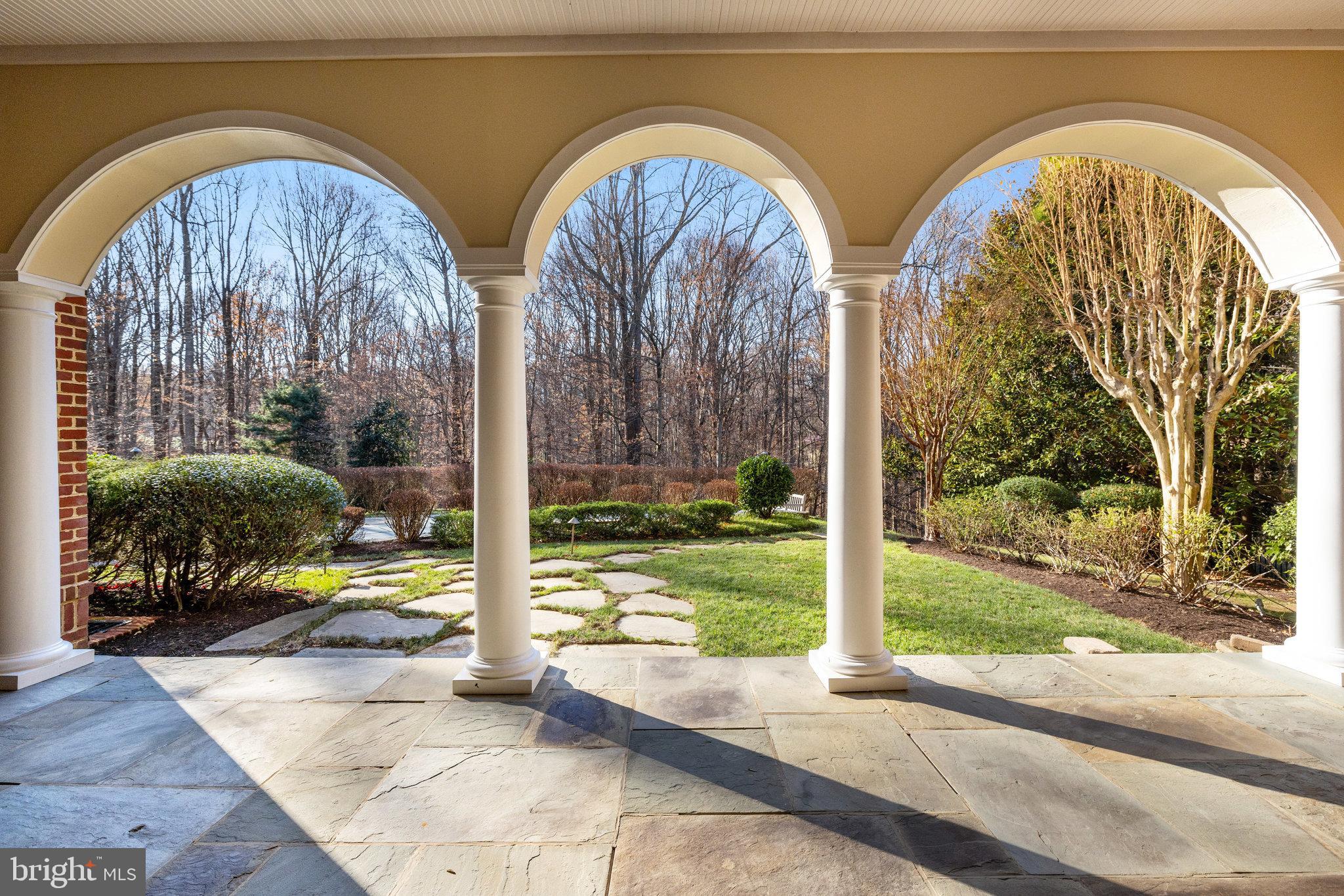 1064 Silent Ridge Court McLean, VA 22102 - Photo 61 of 70 a view of a garden with entryway