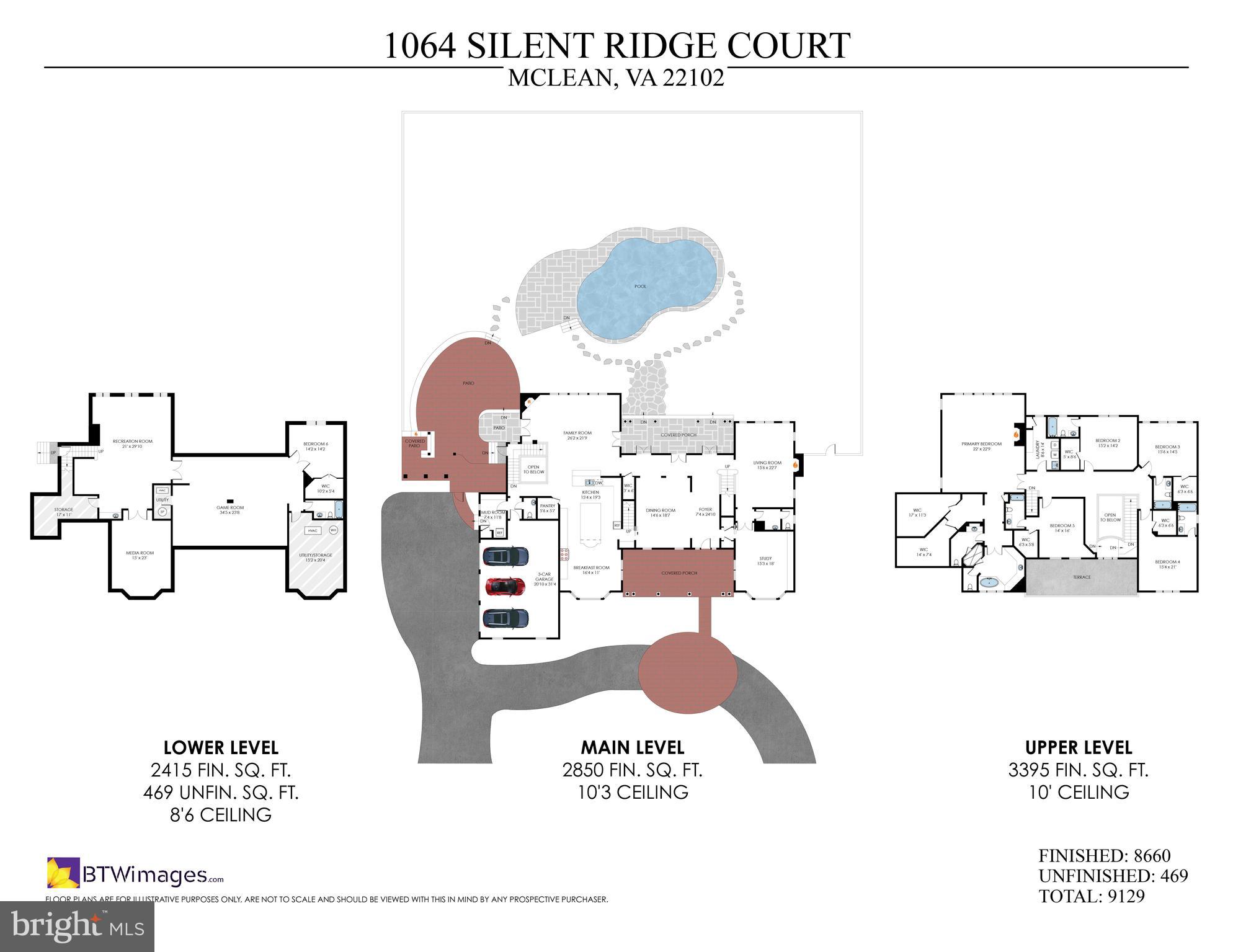 1064 Silent Ridge Court McLean, VA 22102 - Photo 67 of 70 a picture of a floor plan