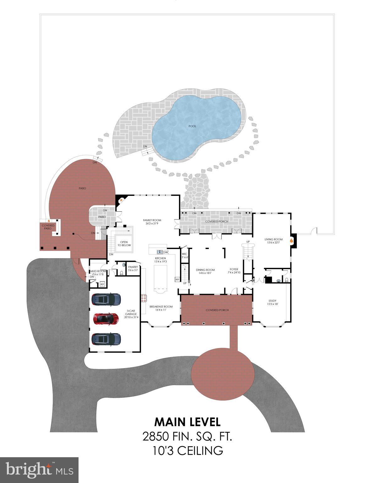 1064 Silent Ridge Court McLean, VA 22102 - Photo 68 of 70 a picture of a floor plan