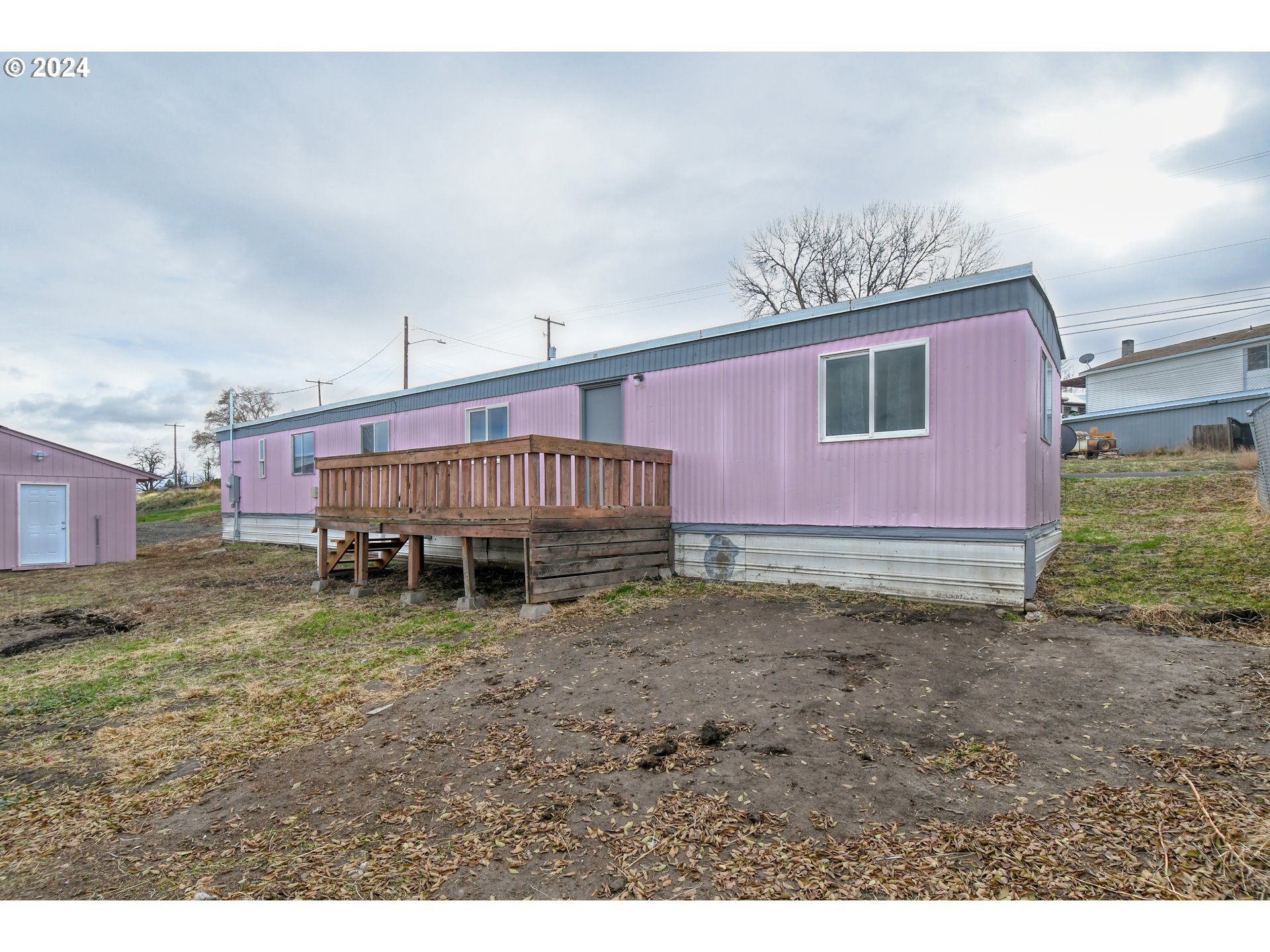 1801 Southwest Goodwin Avenue Pendleton, OR 97801 - Photo 34 of 46 a backyard of a house with table and chairs