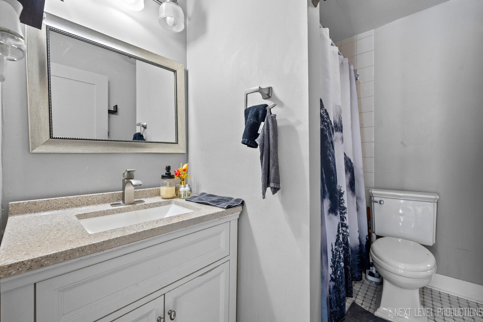 3S520 Batavia Road Warrenville, IL 60555 - Photo 14 of 18 a bathroom with a sink toilet and shower