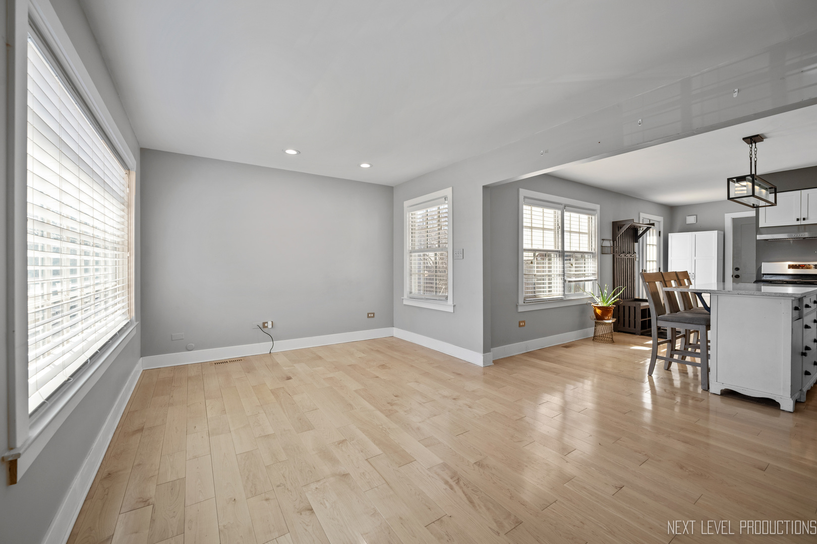 3S520 Batavia Road Warrenville, IL 60555 - Photo 7 of 18 a view of an empty room with a window and wooden floor