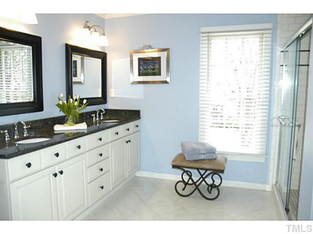 12613 Waterman Drive Raleigh, NC 27614 - Photo 11 of 25 The retreat continues in this elegant Master Bath. It's like a 5 star hotel! Beautifully designed and crafted! Master Bath/Spa