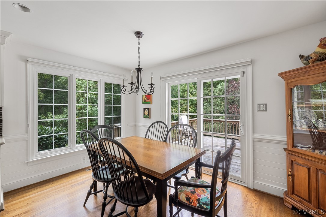 3022 River Hills Lane Midlothian, VA 23113 - Photo 19 of 45 a view of a dining room with furniture window and wooden floor