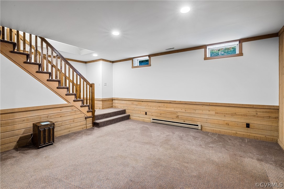 3022 River Hills Lane Midlothian, VA 23113 - Photo 33 of 45 a view of an empty room with stairs and a view of bedroom