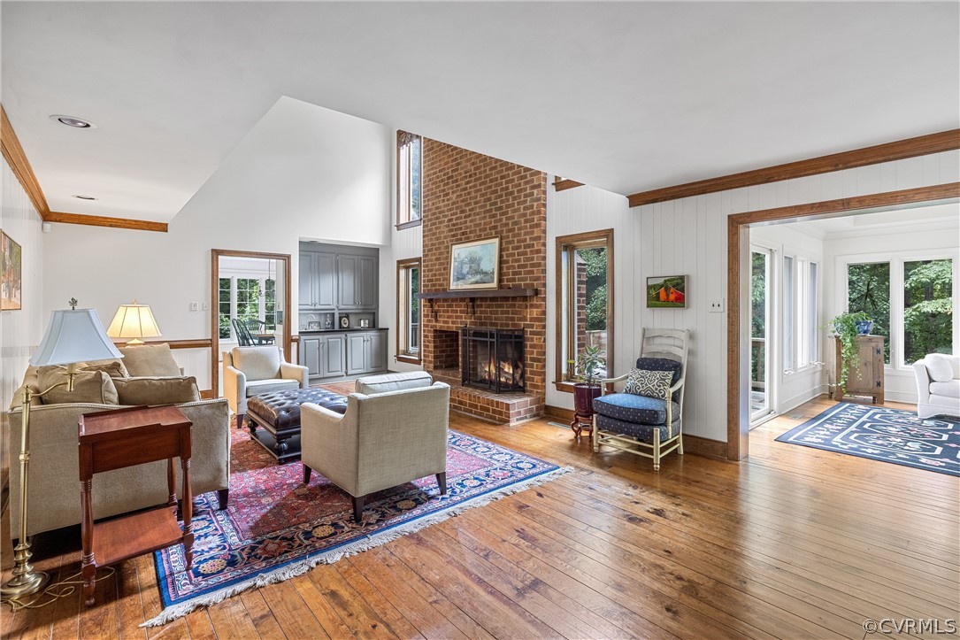 3022 River Hills Lane Midlothian, VA 23113 - Photo 9 of 45 a living room with furniture and a fireplace