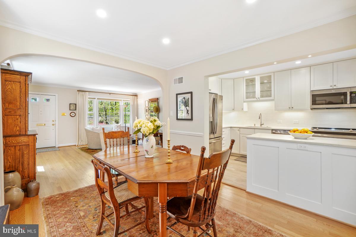 409 Hamilton Avenue Silver Spring, MD 20901 - Photo 9 of 46 open to gorgeous kitchen