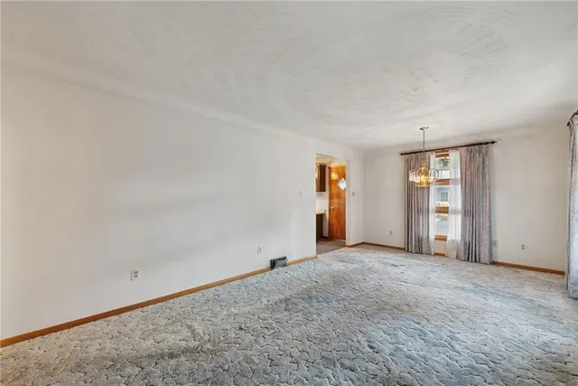 a view of an empty room