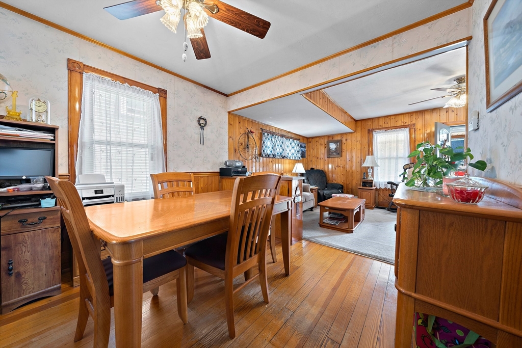14 Vanness Road Weymouth, MA 02191 - Photo 11 of 27 a view of a dining room with furniture window and wooden floor
