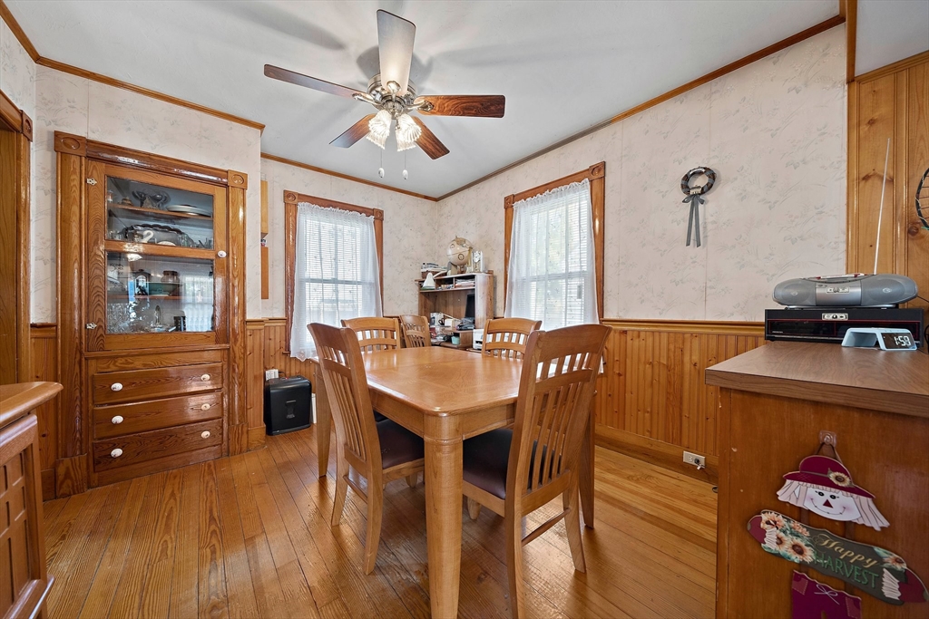 14 Vanness Road Weymouth, MA 02191 - Photo 12 of 27 a view of a dining room with furniture window and wooden floor
