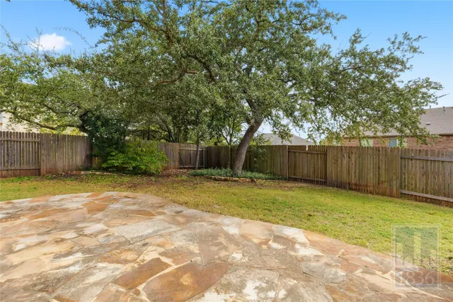 a backyard of a house