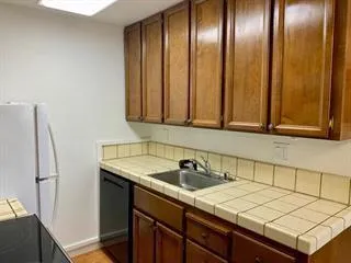 a view of a wooden door