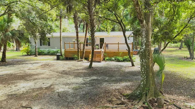 a view of road with trees
