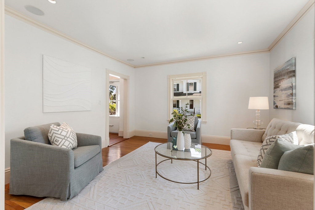 8 Jackson Court Lexington, MA 02421 - Photo 5 of 27 a living room with furniture and wooden floor