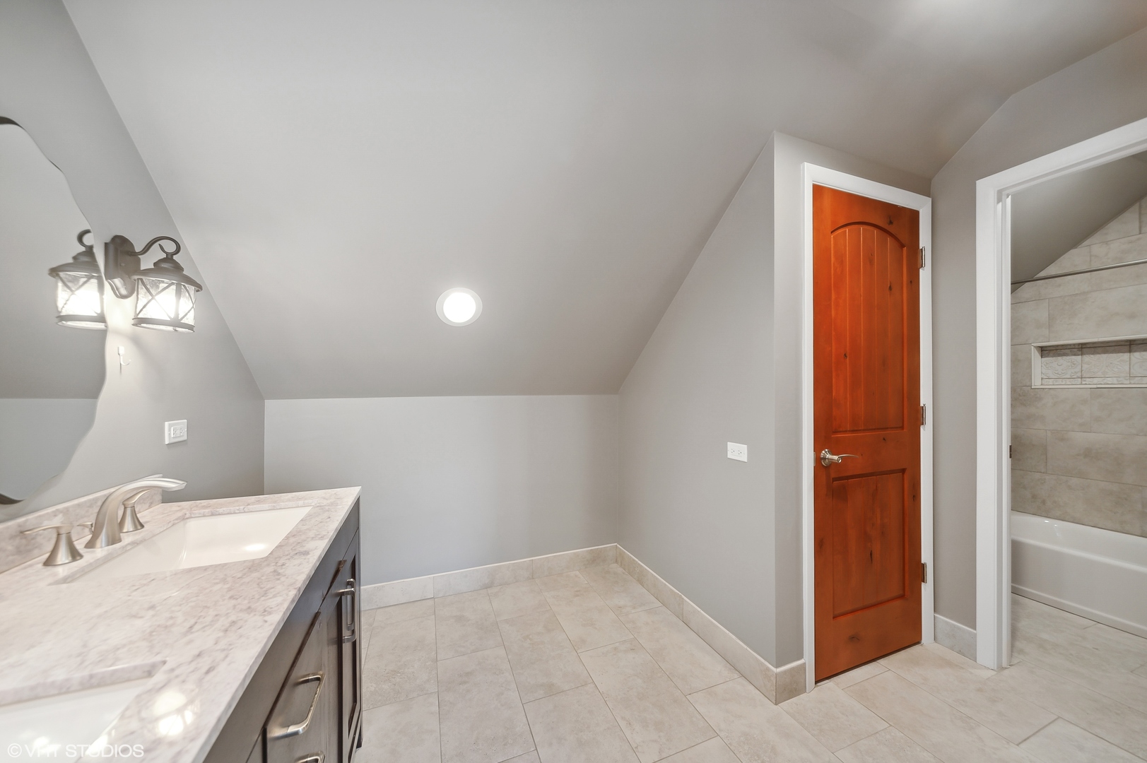 1685 Millburne Road Lake Forest, IL 60045 - Photo 13 of 21 a bathroom with a granite countertop sink and a mirror
