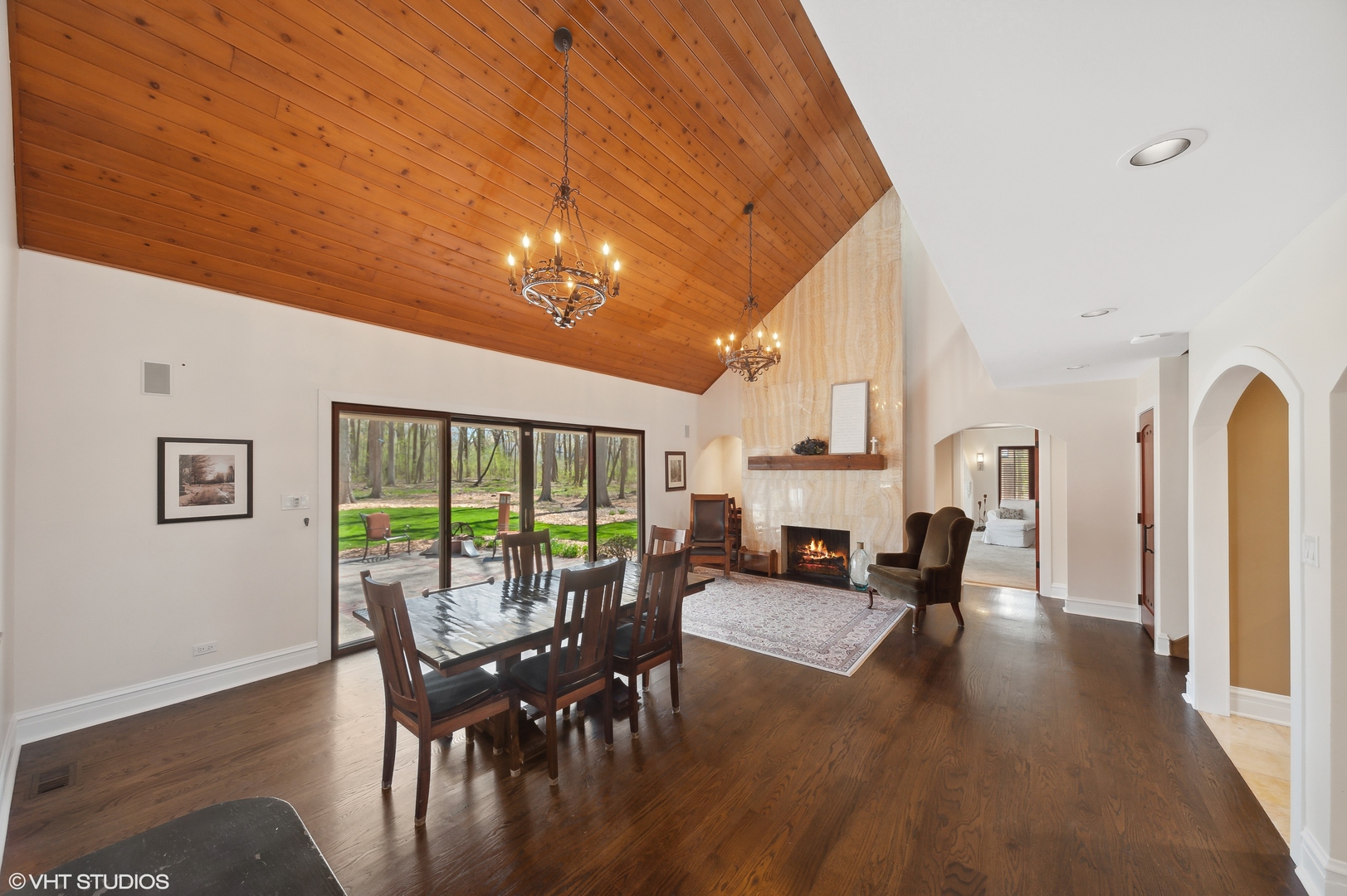 1685 Millburne Road Lake Forest, IL 60045 - Photo 3 of 21 a view of a dining room with furniture window and wooden floor