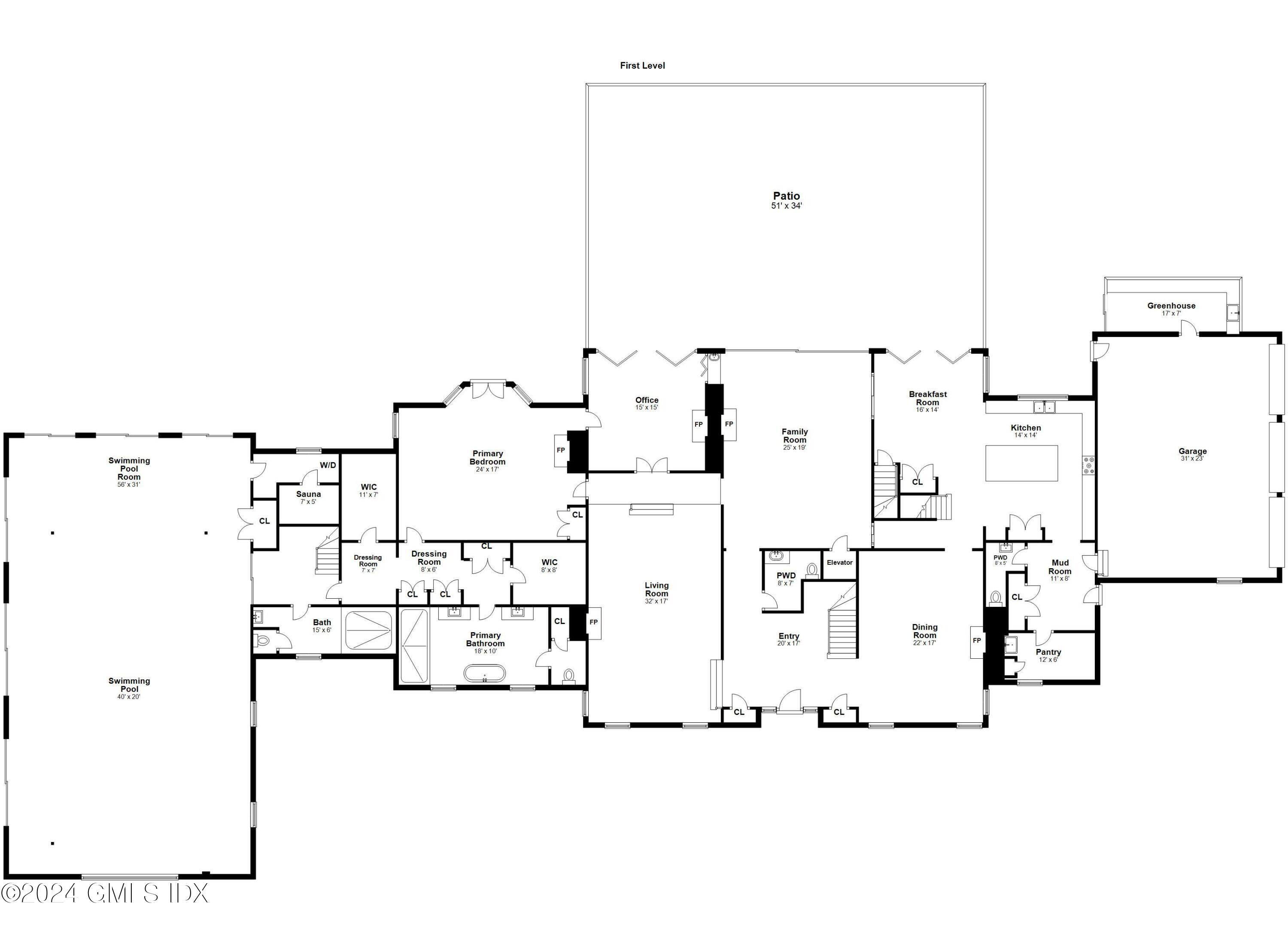 24 Highland Farm Road Greenwich, CT 06831 - Photo 31 of 34 a picture of floor plan