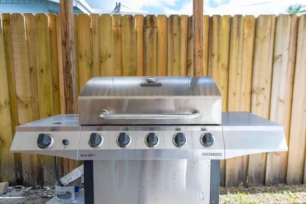 a close view of a stove top oven