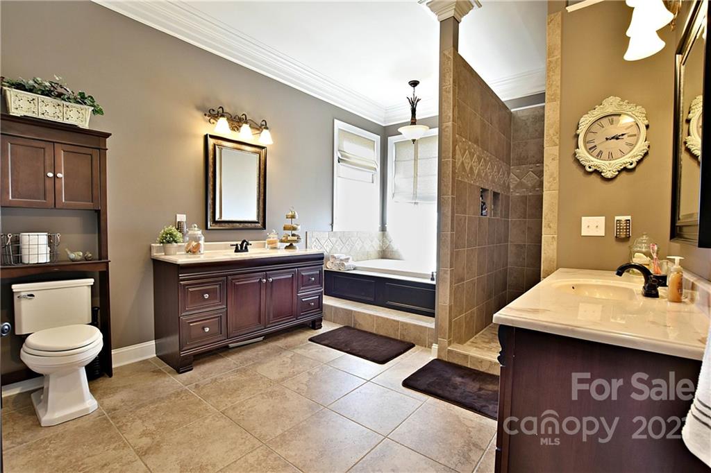 3822 Zebulon Williams Road Monroe, NC 28110 - Photo 16 of 36 a bathroom with a sink a toilet and mirror