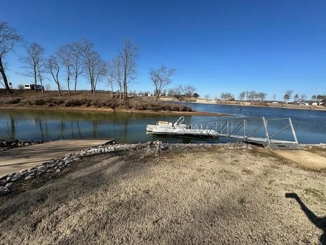 a view of a lake with houses