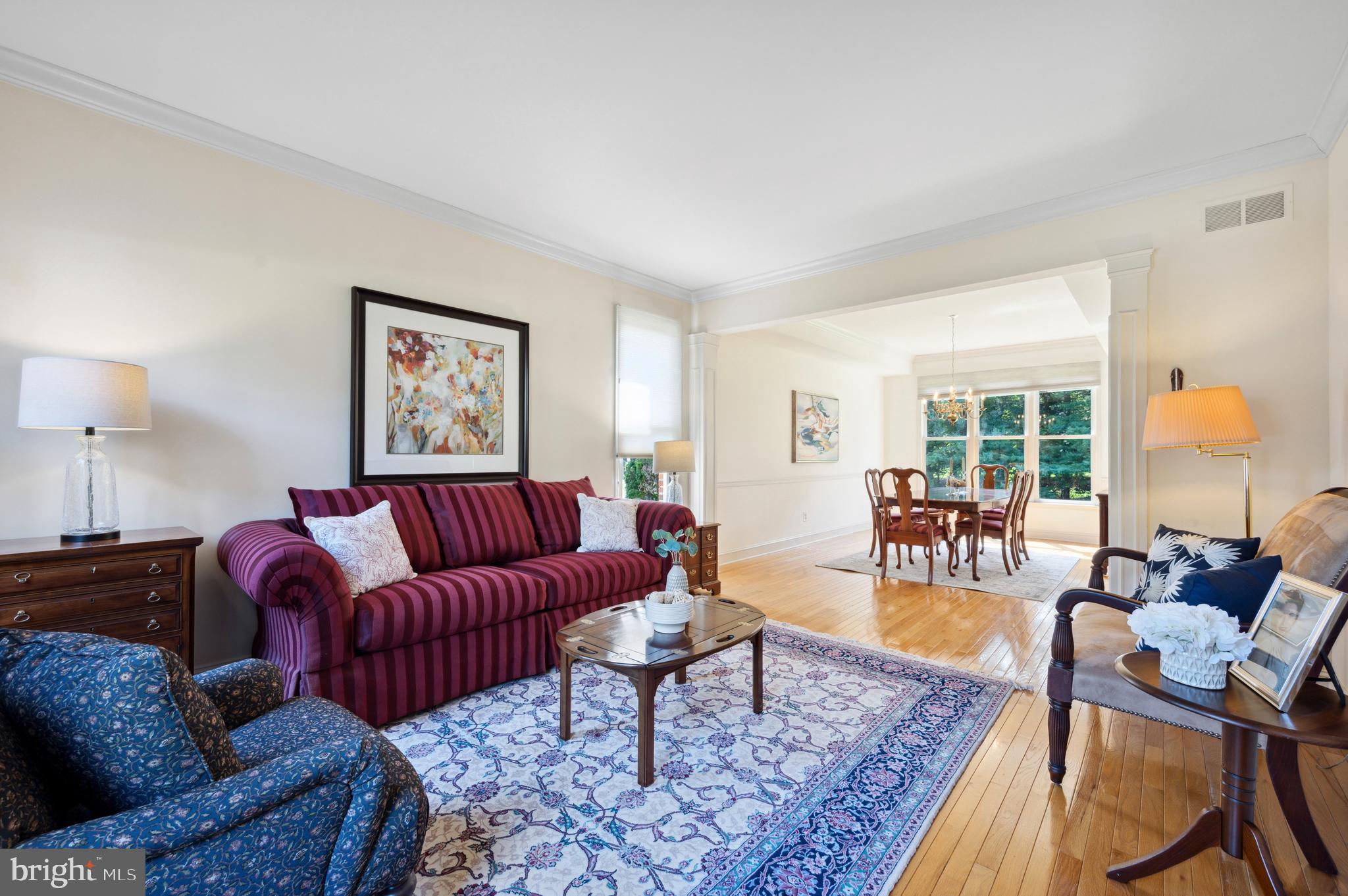4 Stoney End Road Broomall, PA 19008 - Photo 7 of 50 Living room opens to formal dining room