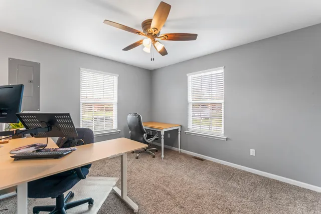 a workspace with a window