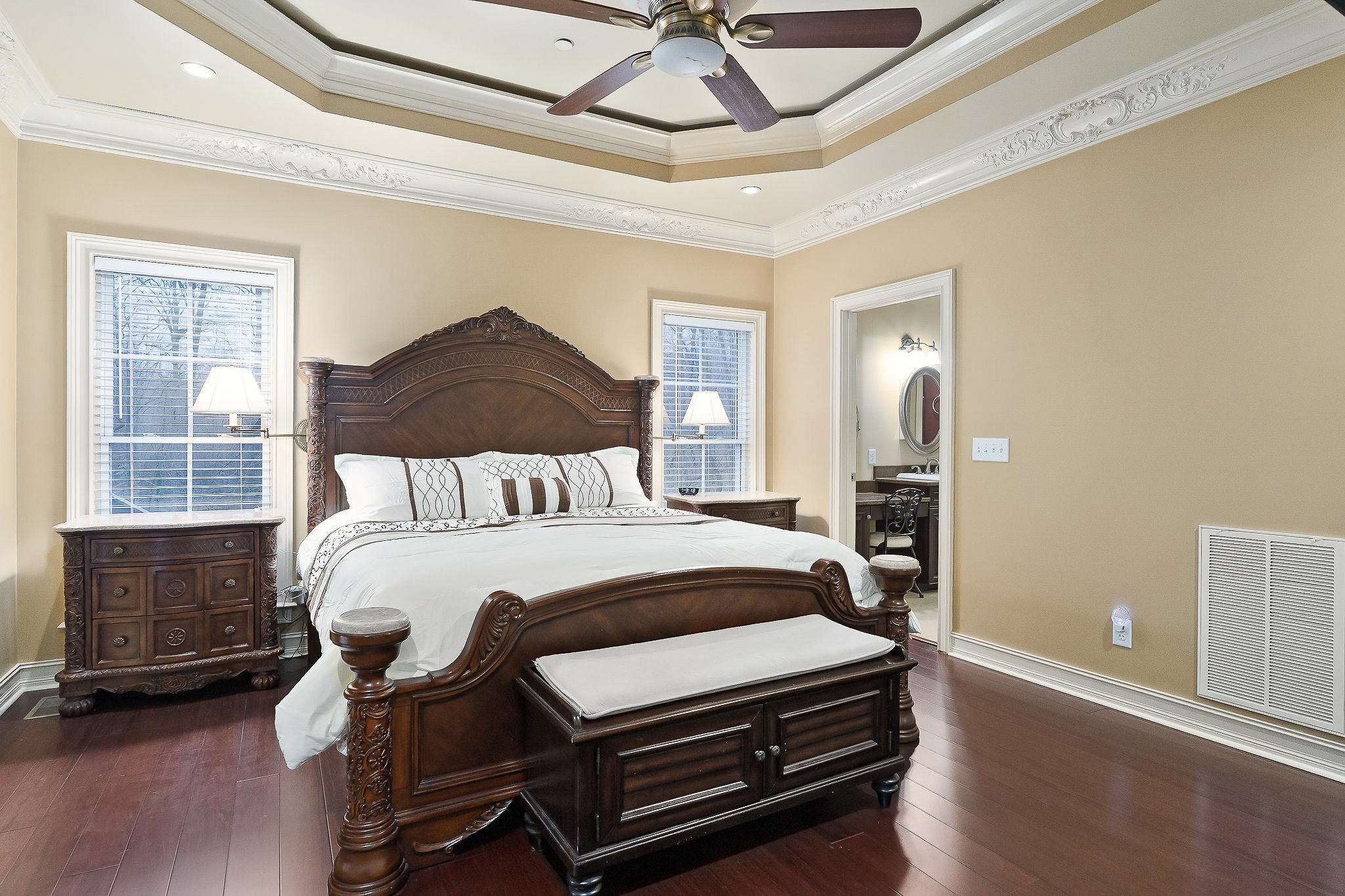 120 Dunrobin Court Sparta, TN 38583 - Photo 18 of 42 a bedroom with a bed and wooden floor