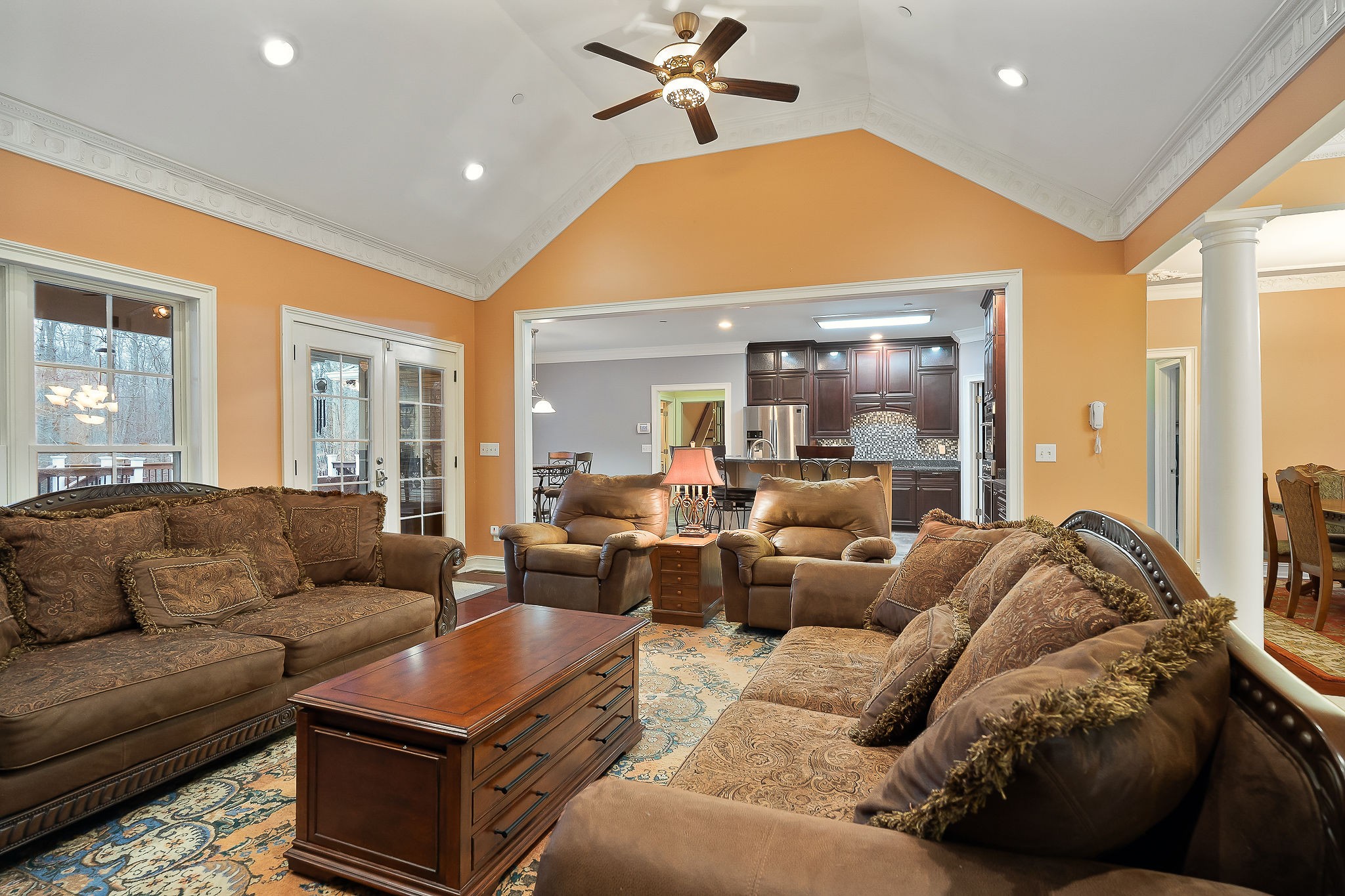 120 Dunrobin Court Sparta, TN 38583 - Photo 6 of 40 a living room with furniture ceiling fan and a rug