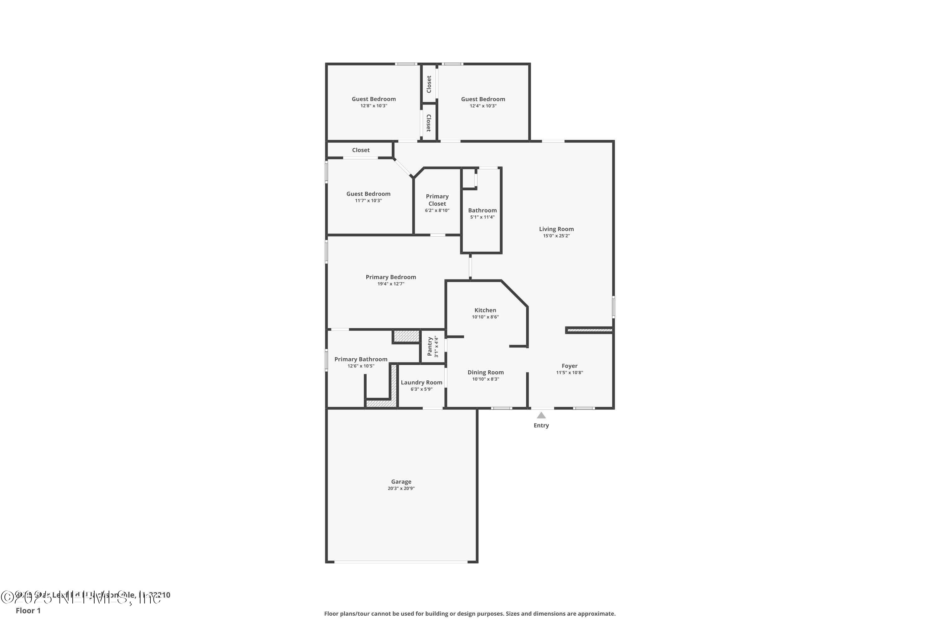 8625 Star Leaf Road North Jacksonville, FL 32210 - Photo 25 of 25 Floor Plan